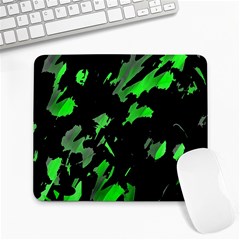 Painter Was Here - Green Large Mousepads by Valentinaart