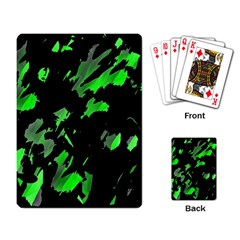 Painter Was Here - Green Playing Card by Valentinaart