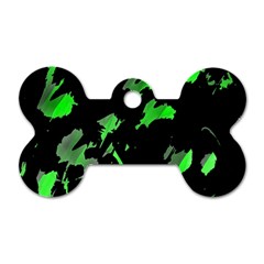 Painter Was Here - Green Dog Tag Bone (two Sides) by Valentinaart