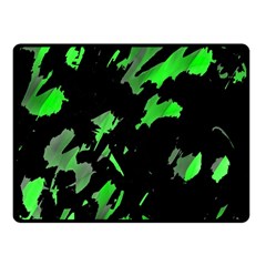 Painter Was Here - Green Fleece Blanket (small) by Valentinaart