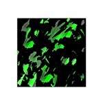 Painter was here - green Satin Bandana Scarf Front