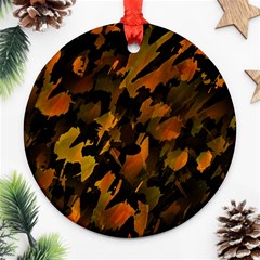 Abstract Autumn  Ornament (round)  by Valentinaart