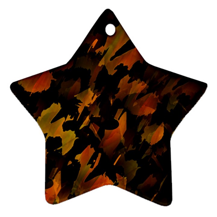 Abstract Autumn  Ornament (Star) 