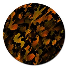 Abstract Autumn  Magnet 5  (round) by Valentinaart