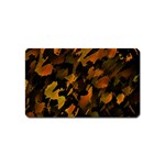 Abstract Autumn  Magnet (Name Card) Front