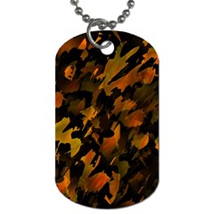 Abstract Autumn  Dog Tag (two Sides) by Valentinaart