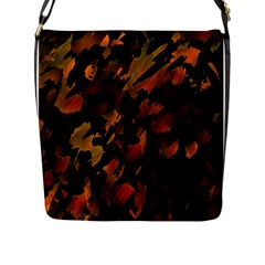 Abstract Autumn  Flap Messenger Bag (l)  by Valentinaart