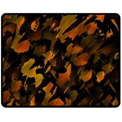 Abstract Autumn  Double Sided Fleece Blanket (medium)  by Valentinaart