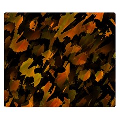 Abstract Autumn  Double Sided Flano Blanket (small)  by Valentinaart