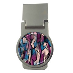 Purple High Art Money Clips (round)  by Valentinaart