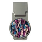 Purple high art Money Clips (Round)  Front