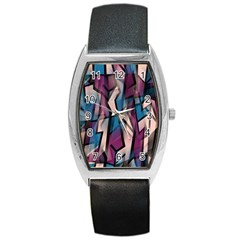 Purple High Art Barrel Style Metal Watch by Valentinaart