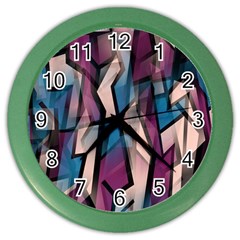 Purple High Art Color Wall Clocks by Valentinaart