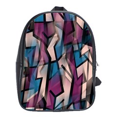 Purple High Art School Bags(large)  by Valentinaart