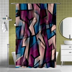 Purple High Art Shower Curtain 48  X 72  (small)  by Valentinaart