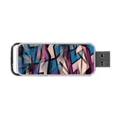 Purple High Art Portable Usb Flash (two Sides) by Valentinaart