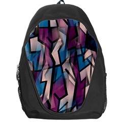 Purple High Art Backpack Bag by Valentinaart