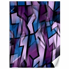 Purple Decorative Abstract Art Canvas 36  X 48   by Valentinaart