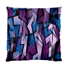 Purple Decorative Abstract Art Standard Cushion Case (two Sides) by Valentinaart