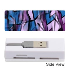 Purple Decorative Abstract Art Memory Card Reader (stick)  by Valentinaart