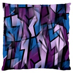 Purple Decorative Abstract Art Standard Flano Cushion Case (one Side) by Valentinaart