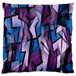 Purple decorative abstract art Large Flano Cushion Case (Two Sides) Front