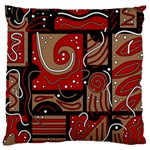 Red and brown abstraction Standard Flano Cushion Case (Two Sides) Front