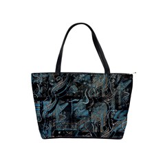 Blue Town Shoulder Handbags by Valentinaart