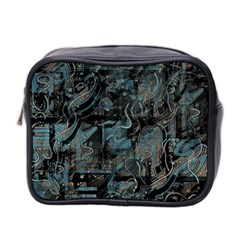 Blue Town Mini Toiletries Bag 2-side by Valentinaart