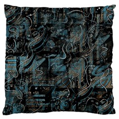 Blue Town Standard Flano Cushion Case (two Sides) by Valentinaart