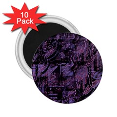 Purple Town 2 25  Magnets (10 Pack)  by Valentinaart