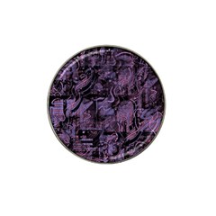 Purple Town Hat Clip Ball Marker by Valentinaart