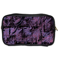 Purple Town Toiletries Bags by Valentinaart