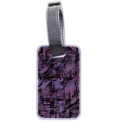 Purple Town Luggage Tags (two Sides) by Valentinaart