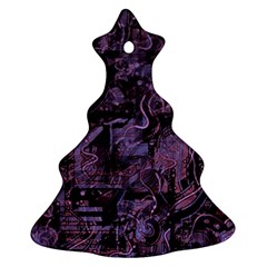 Purple Town Ornament (christmas Tree) by Valentinaart