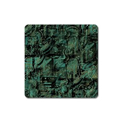 Green Town Square Magnet by Valentinaart