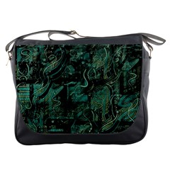 Green Town Messenger Bags by Valentinaart