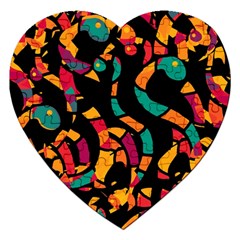 Colorful Snakes Jigsaw Puzzle (heart) by Valentinaart