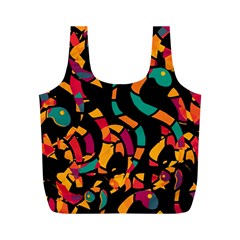 Colorful Snakes Full Print Recycle Bags (m)  by Valentinaart