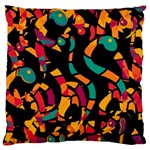 Colorful snakes Large Flano Cushion Case (One Side) Front