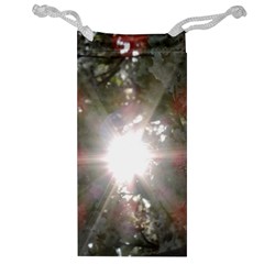 Sun Rays Through White Cherry Blossoms Jewelry Bags