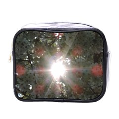 Sun Rays Through White Cherry Blossoms Mini Toiletries Bags