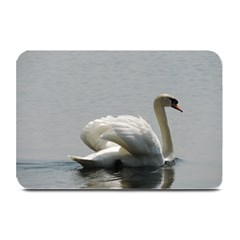 Swimming White Swan Plate Mats by picsaspassion