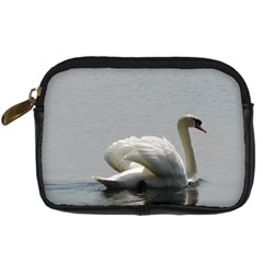 Swimming White Swan Digital Camera Cases by picsaspassion