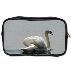 Swimming White Swan Toiletries Bags 2-side by picsaspassion