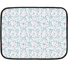 Intricate Floral Collage  Double Sided Fleece Blanket (mini)  by dflcprints