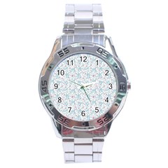 Intricate Floral Collage  Stainless Steel Analogue Watch by dflcprints