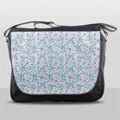 Intricate Floral Collage  Messenger Bags by dflcprints