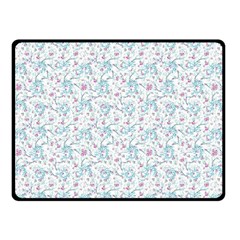 Intricate Floral Collage  Double Sided Fleece Blanket (small)  by dflcprints