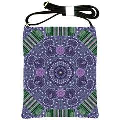 Star Of Mandalas Shoulder Sling Bags by pepitasart